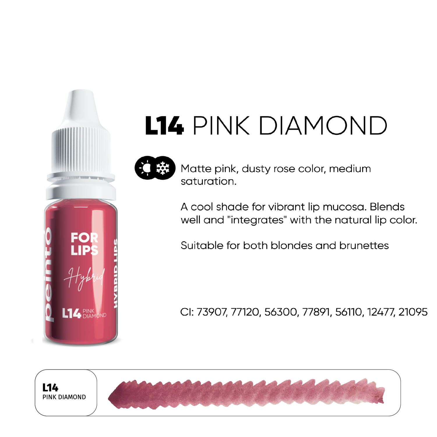 PEINTO ტუჩის პიგმენტი L14 Pink Diamond